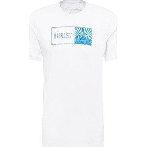 Funkční tričko hurley marine modrá / světlemodrá / bílá