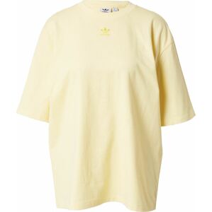 Tričko adidas Originals pastelově žlutá