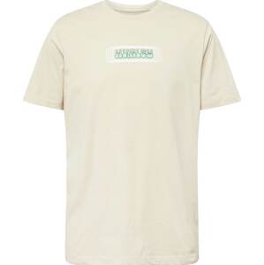 Funkční tričko 'EXPLORE LOST SQUARE' hurley světle hnědá / nefritová / černá / bílá
