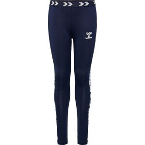 Sportovní kalhoty 'Nanna' Hummel marine modrá / bílá
