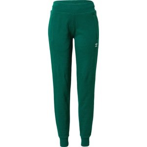 Kalhoty 'Adicolor Essentials ' adidas Originals trávově zelená / bílá