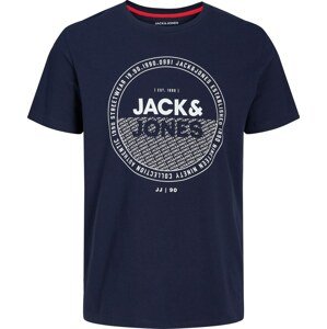 Tričko 'RALF' jack & jones námořnická modř / bílá
