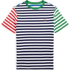 Tričko Polo Ralph Lauren modrá / zelená / červená / bílá