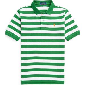 Tričko Polo Ralph Lauren zelená / bílá