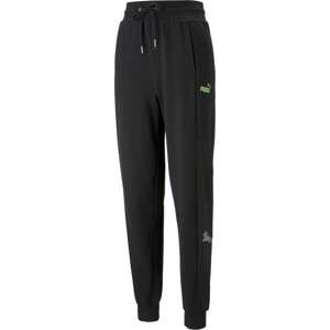 Sportovní kalhoty 'POWER MONARCH' Puma zelená / fialová / černá / bílá