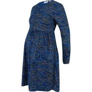 Šaty 'Costa' Mamalicious béžová / modrá / černá