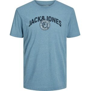 Tričko 'OUNCE' jack & jones námořnická modř / kouřově modrá / bílá