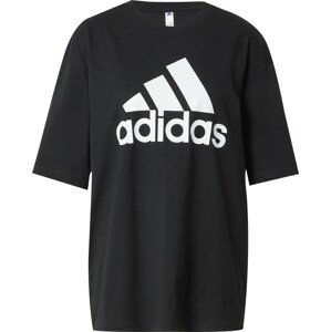 Funkční tričko 'Essentials Big Logo friend' ADIDAS SPORTSWEAR černá / bílá