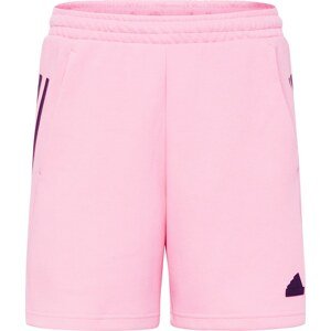 Sportovní kalhoty ADIDAS SPORTSWEAR pink / černá