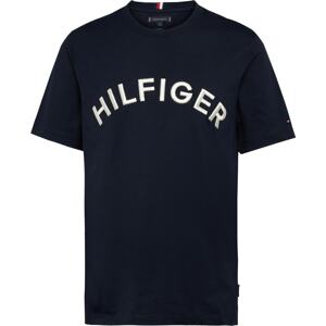Tričko Tommy Hilfiger tmavě modrá / ohnivá červená / bílá