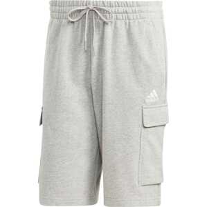 Sportovní kalhoty 'Essentials French Terry ' ADIDAS SPORTSWEAR šedý melír / bílá
