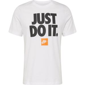 Tričko Nike Sportswear oranžová / černá / bílá