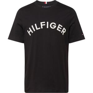 Tričko Tommy Hilfiger černá / bílá