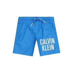 Plavecké šortky Calvin Klein Swimwear modrá / bílá