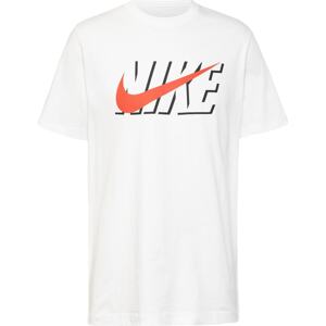 Tričko 'SWOOSH' Nike Sportswear červená / černá / bílá