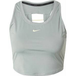Sportovní top Nike krémová / pastelově zelená