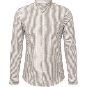 Košile lindbergh khaki / bílá