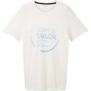 Tričko Tom Tailor světlemodrá / offwhite