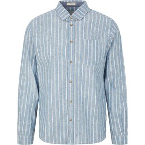 Košile Tom Tailor kouřově modrá / bílá
