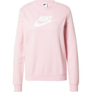 Mikina Nike Sportswear pink / bílá