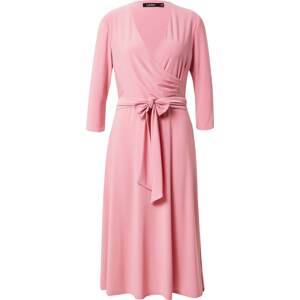 Koktejlové šaty Lauren Ralph Lauren světle růžová