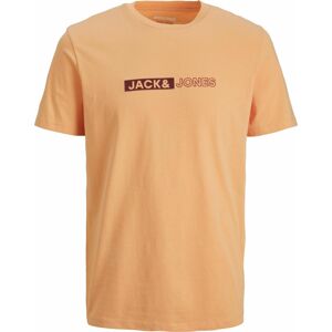 Tričko 'NEO' jack & jones oranžová / burgundská červeň