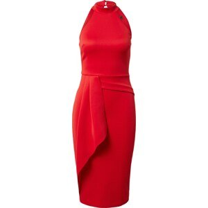 Koktejlové šaty Lipsy červená