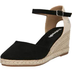 Páskové sandály Refresh světle béžová / černá / bílá
