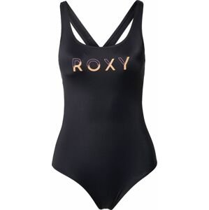 Sportovní plavky Roxy antracitová / oranžová / růžová
