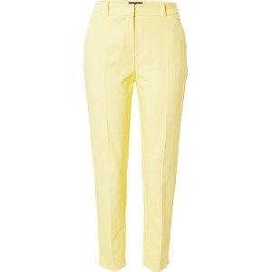 Kalhoty s puky comma pastelově žlutá