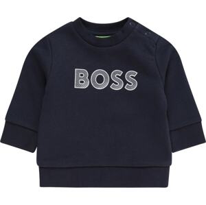 Mikina BOSS Kidswear námořnická modř / bílá
