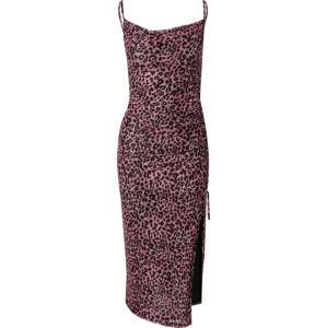 Letní šaty 'Glenn' EDITED pink / černá