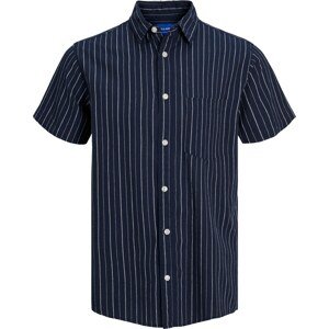 Košile 'TULUM' jack & jones krémová / námořnická modř
