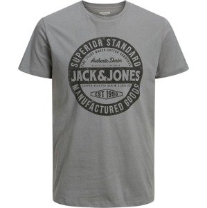 Tričko Jack & Jones Plus šedá / černá