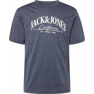 Tričko 'PALMA' jack & jones námořnická modř / bílá