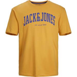 Tričko 'Josh' jack & jones královská modrá / medová