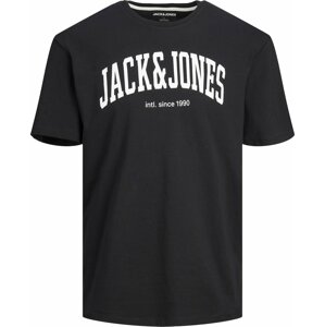 Tričko 'Josh' jack & jones černá / bílá