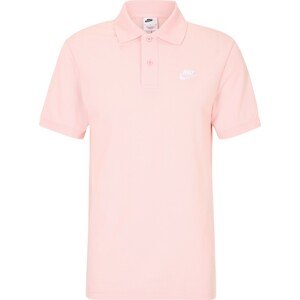 Tričko Nike Sportswear pastelově růžová / bílá