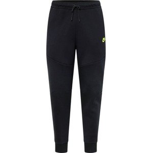 Sportovní kalhoty Nike Sportswear svítivě žlutá / černá