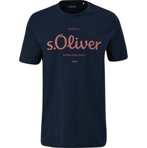 Tričko s.Oliver námořnická modř / pink