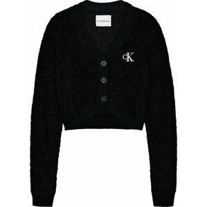 Kardigan Calvin Klein Jeans černá / bílá