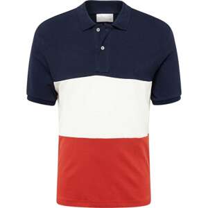 Tričko Springfield námořnická modř / tmavě oranžová / bílá