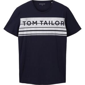 Tričko Tom Tailor námořnická modř / bílá