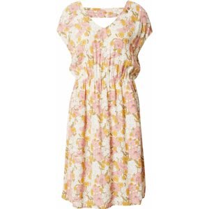 Šaty 'FLORRENCE' Ragwear zlatě žlutá / broskvová / starorůžová / bílá