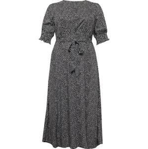 Šaty Dorothy Perkins Curve černá / bílá