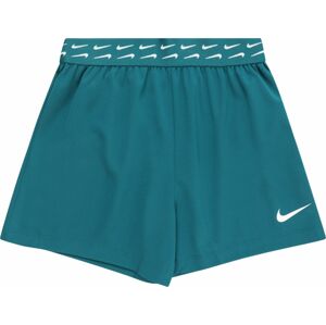 Sportovní kalhoty Nike smaragdová / bílá