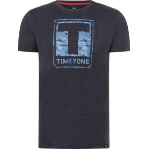 Tričko 'Camo Pixel' Timezone námořnická modř / tyrkysová / kouřově modrá