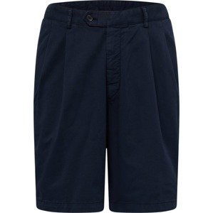 Kalhoty se sklady v pase Oscar Jacobson námořnická modř