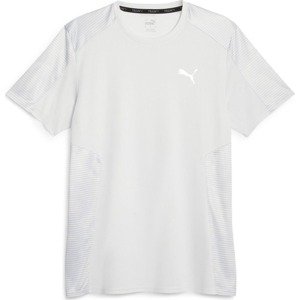 Funkční tričko Puma světle šedá / bílá