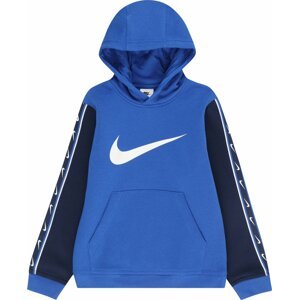Mikina Nike Sportswear námořnická modř / královská modrá / bílá